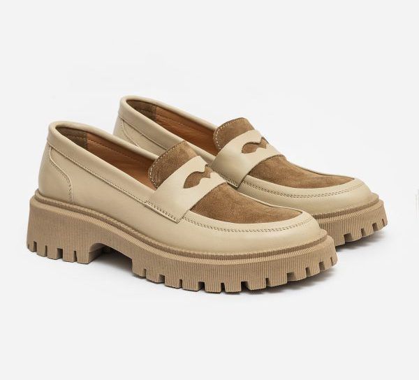 Loafers Ideal Beige Combination - EU 37