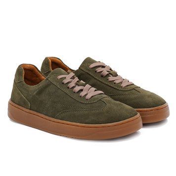 Suede Anatomical Sneakers (verde khaki) EU36