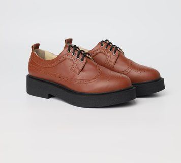 Derby shoes Brown with brogue EU 38