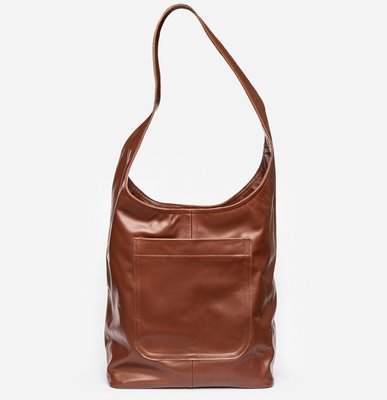 Шкіряна коричнева сумка шопер 19532 фото
