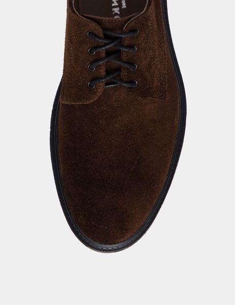 Brown Suede Derby Shoes - EU 41