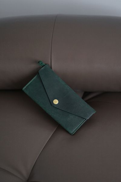 Green wallet envelope
